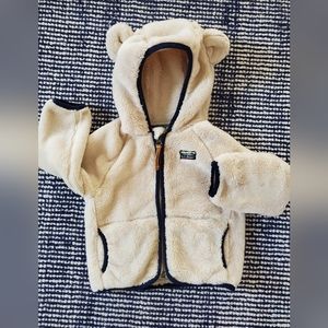 L.L. Bean hi-pile fleece 6-12 months natural